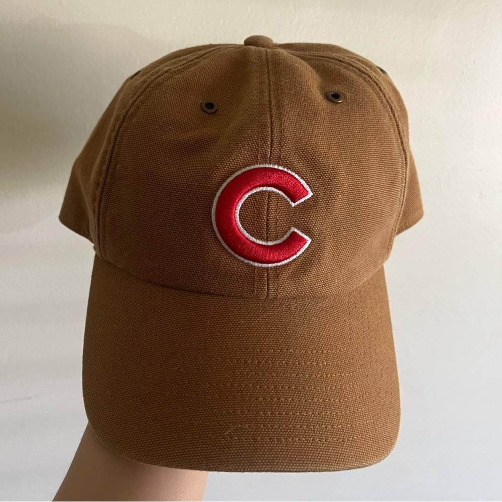 CHICAGO CUBS CARHARTT BROWN CLEAN UP ADJUSTABLE CAP